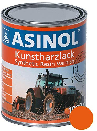 ASINOL Schaeff Bagger orange 1.000ml, 1 Liter, Kunstharzlack, Hochglanz, Schlag- und Kratzfest, Wetter- und Ölbeständig