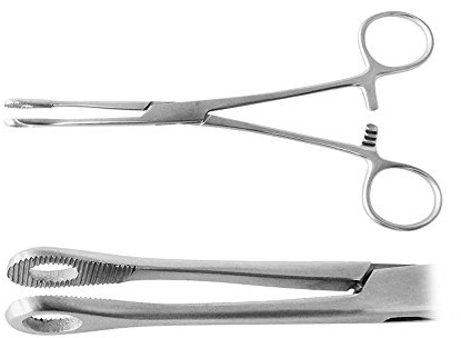Ratiomed Zange nach Foerster, oval, Piercing Klemme, geschlossen, 16 cm, 1 St.