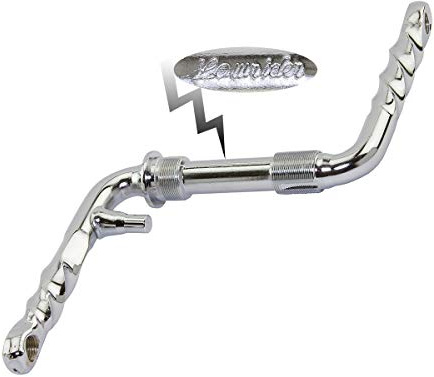 Lowrider Twisted One/Piece Crank 4 1/2 (115mm) Chrome. for Bicycles, Bikes, for lowrider Bikes, BMX, trikes