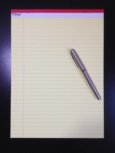 Mead Legal Blöcke, breit liniertes Papier, 21,6 x 29,5 cm, 50 Blatt, Notizblöcke, Notizblöcke, Steno-Blöcke, 3 Stück (59386)