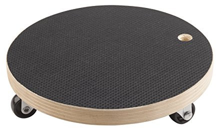 Metafranc Pflanzenroller Ø 200 mm - 100 kg Tragkraft - Siebdruckplatte - PP-Räder/Möbelroller/Untersetzer mit Rollen/Transporthilfe für Pflanzen / 822030