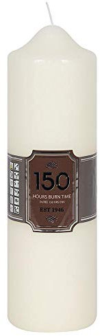Carousel Home 150 Hours Burn Time Overdipped Church Pillar Candle