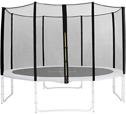 SixBros. Sicherheitsnetz Schwarz für Gartentrampolin 1,85 M - 4,60 M versch. Größen - SN-ON/1959 - Größe 3,70 m 4L