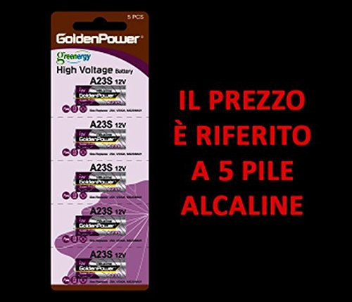 Pile A23 alcaline 12 V 59 mAh Blister 5 pièces