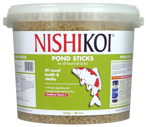 Nishikoi Pond Sticks Complete Food for Koi and Pond Fish - 1575g