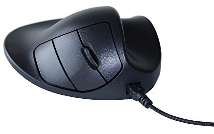 HandshoeMouse Original Wired Small - Optische Maus - Ergonomisch Design - Rechtshändiger - Mit USB Kabel