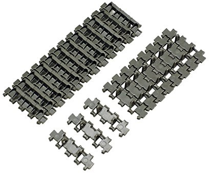 Dickie - Tamiya 300012665-1:35 Einzelkettenglieder Panther, zzzz-s, Gunmetal