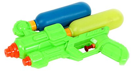 Blue Sky - Wasserpistole - Outdoor-Spiel - 048076 - Grün - Kunststoff - 23 cm - Kinderspielzeug - Strandspiel - Pool - Bewässerung - Ab 3 Jahren