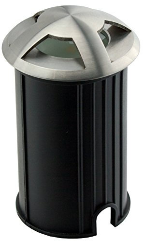Kerry Electronics Edelstahl Bodenleuchte - LED warmweiß wechselbar, 12V 1,3W AC IP68 Einbauleuchte, Bodenstrahler PKW-befahrbar, Bodenlampe, Bodeneinbaustrahler, Bodenspot Garten, Einfahrt & Terrasse