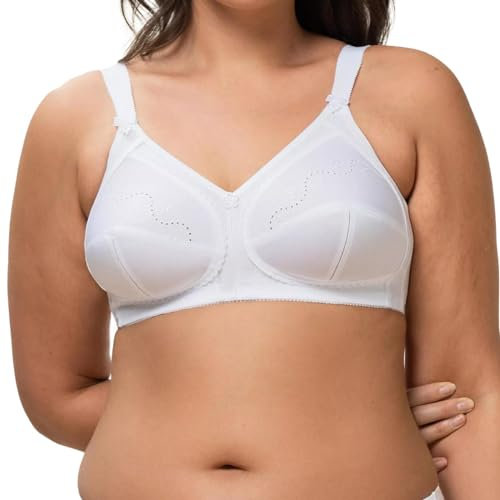 Triumph Womens Doreen + Cotton 01 Non-wired Bra, White, 36G UK