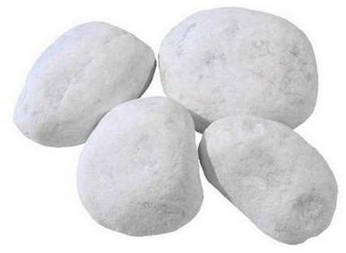 Metroquadrocasa Galets en Marbre Blanc de Carrare, pour décoration de jardin, ornements, tailles variées - Sac de 10 Kg 40/60 mm