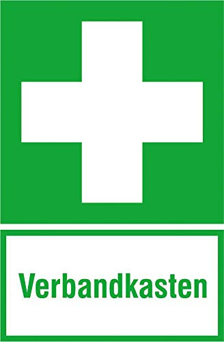 Betriebsausstattung24® Format 4044589054524 - Schild FOLIE 300- x 200- mm Verbandkasten
