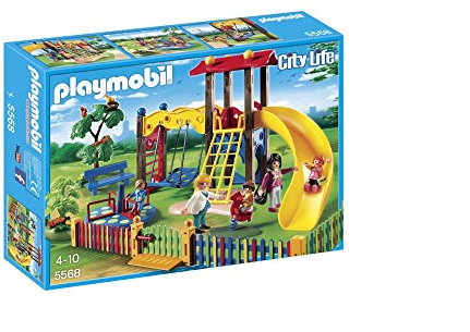 PLAYMOBIL 5568 - Area Giocho Esterna per Bambini, 5 Pezzi