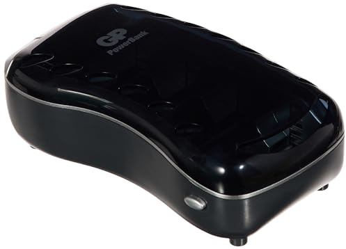 GP PowerBank Universal Chargeur Standard accepte formats AA, AAA, C, D, 9V Noir