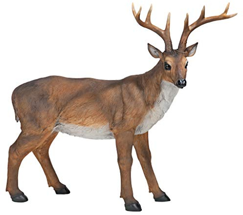 Design Toscano Buck mit dem großen Geweih Hirschstatue, Maße: 71 x 19 x 62 cm 4.5 kg
