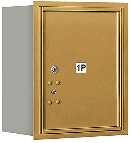 Salsbury Industries 3705s-1pgru 4 C Horizontal Mailbox, oro
