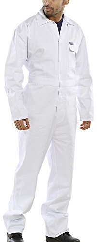Click Workwear Combinaison de travail en coton sergé - Blanc - Taille 48