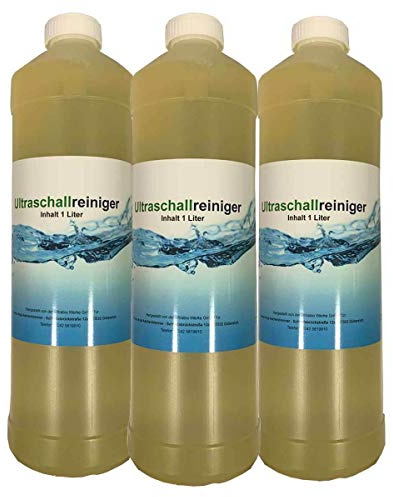 Ultraschallreiniger Reiniger Ultraschallbad Konzentrat für Brillen, Schmuck, Dental, Gold, Münzen, Teilewaschgerät, Zahnprothesen, Druckköpfen, HD Reiniger (3000 ml)