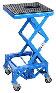 Pro-Lift-Montagetechnik Enduro - Motorradlift 135 kg mit Fußpumpe, blau, ML13HSJ, 00584