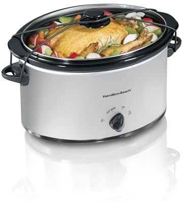 Hamilton Beach 33176 6.62L Acero Inoxidable Olla de - Cocción Lenta (Acero Inoxidable)