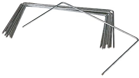 Windhager Metall-Heringe Erdanker Bodenanker Befestigungsanker Befestigungshering, verzinkt, 15 x 25 cm x Ø 4mm, 10 Stück, 06402, 05638