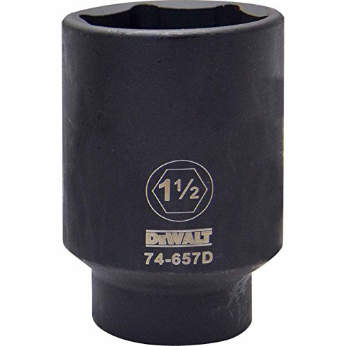 DEWALT 6 PT 1/2 Deep Drive Impact Socket 1-1/2 SAE