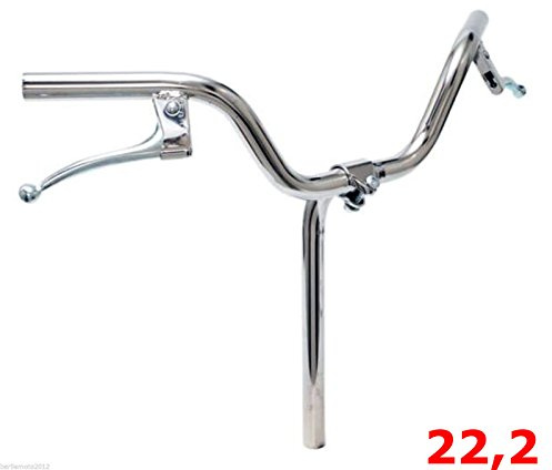 Manubrio Cromato in Acciaio Bici Ø 22,2 Pieghevole - Graziella