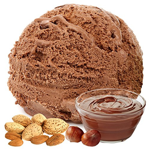 Mandel Nougat Geschmack 1 Kg Gino Gelati Eispulver Softeispulver für Ihre Eismaschine