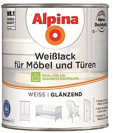 Alpina Weißlack für Möbel und Türen 750ml glänzend