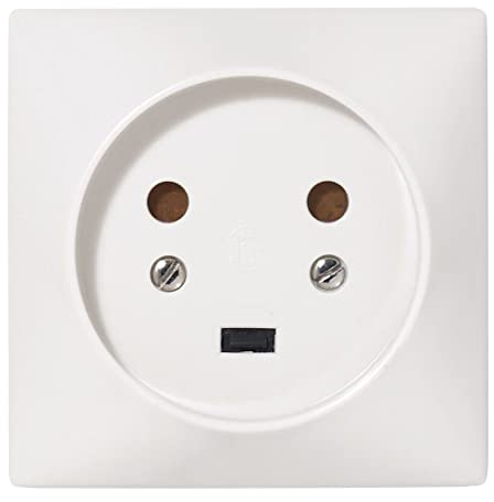 Legrand - Steckdose mit Erdung - 20A - Platte 80x80mm - 2 Waben