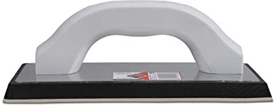 RUBI 10607 | Llana de Goma para Juntas Pro con Mango Ergonómico en Plástico | Diferentes Durezas | Lámina de Caucho Blanco Resistente a la Abrasión | Medidas: 22,5 x 10 x 1,5 cm