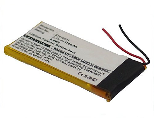 subtel, Batterie pour Lecteur MP3 Compatible avec Apple iPod Nano 6 Gen. - A1366, 6G, 616-0531 (3.7V, 110mAh)