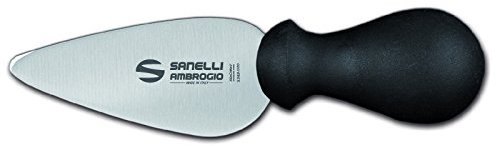 Sanelli Ambrogio S202.010 Ambrogio Sanelli-Supra-Coltello Pavia, Ideale per Grana e Parmigiano. Manico Ergonomico in Polipropilene. Lama: Liscia, in Acciaio Inox. Cm: 10, Stainless Steel
