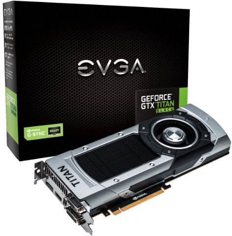 EVGA Nvidia GeForce GTX Titan Black 6GB GDDR5 Grafikkarte (PCI Express 3.0, HDMI, DVI-I, DVI-D, Display Port, 384-bit, NVIDIA GPU Boost 2.0, NVIDIA 3D Vision Support)