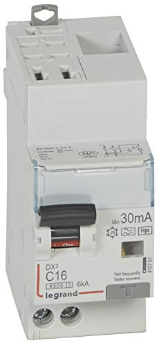 410761 Legrand Disjoncteur différentiel 16A type F 30mA - DX³4500 1P+N