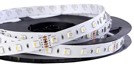 iluminize LED-Streifen RGBW 4 in 1: sehr hochwertiger LED-Streifen RGBW warmweiß (3000K) mit 60 LEDs pro Meter, hoch selektiert, 24V, 19,2W pro Meter (3000K IP65NANO Rolle 5m)