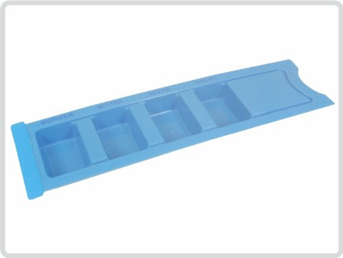 Medikamentendispenser Medikamentendosierer Tablettendose für 1 Tag Farbe:blau *Top-Qualität zum Top-Preis*