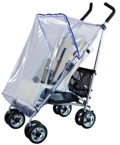 sunnybaby 10094 - Universal Regenverdeck, Regenschutz, Regenhaube | passend für Buggy ohne Dach | glasklar | schadstofffrei | Windschutz | Qualität: MADE in GERMANY
