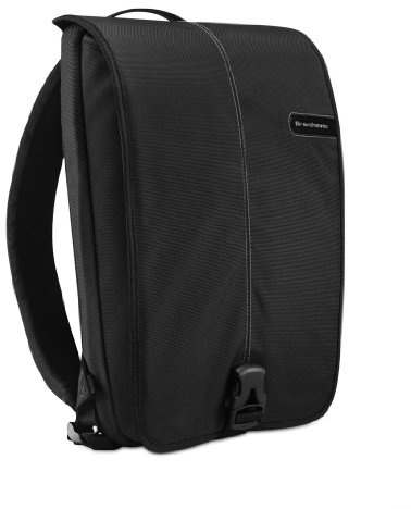 Brenthaven Prostyle Slimpack Backpack Fits up to 15 inch Laptops, MacBooks, Chromebooks and Tablets-Cool Sleek Lightweight Waterproof Compact Secure Bag for Business or Personal Use-Black