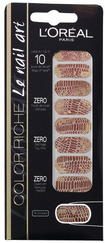 L'Oréal Paris Color Riche Nagelsticker 006 Chic Python, 1er Pack (1 x 1 Stück)