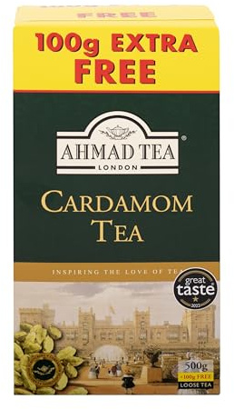 Ahmad Tea Cardamom Té negro con cardamomo, hojas sueltas 500g