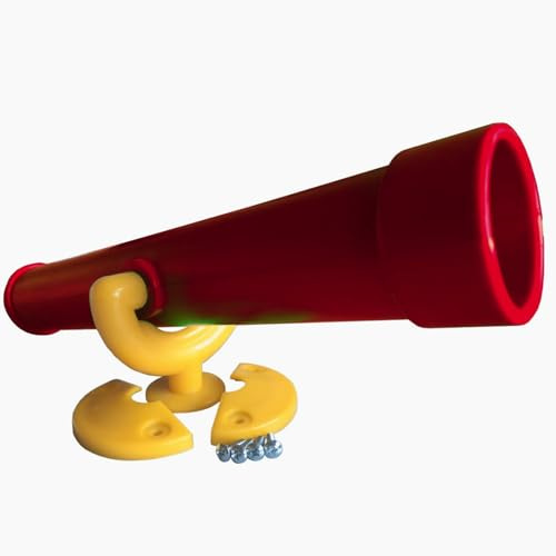 Teleskop Fernrohr für Spieltürme, (rot/gelb)