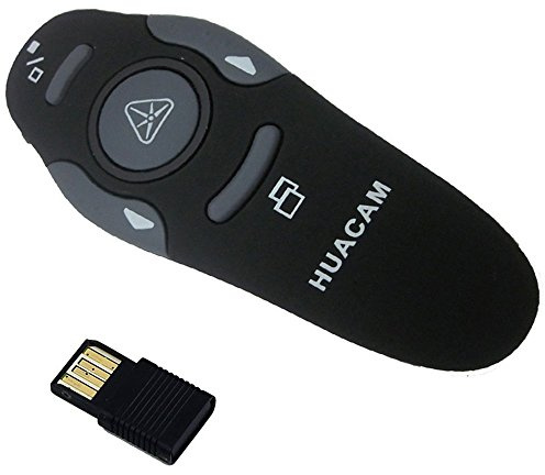 HUACAM DGF-22 RF 2.4GHz PowerPoint PPT presentador inalámbrico de Control Remoto Presentación Presenter Mouse con la luz del indicador LED