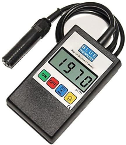 Blue Technology Medidor de Espesor de Barniz Profesional P-11-S-AL | Acero y Aluminio Probador de Pintura de automóviles Made in EU