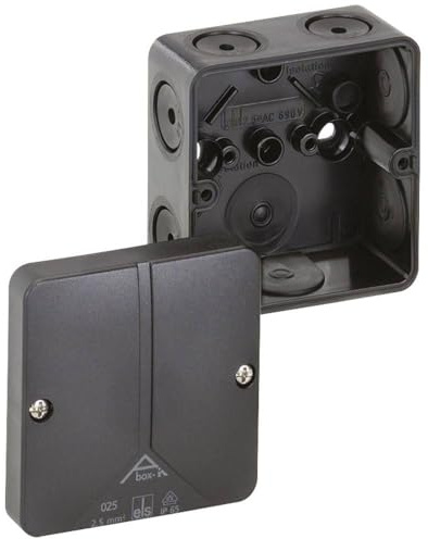 Spelsberg Abox-i Anschlussdose 025-L/sw 49190201 (L x B x H) 80 x 80 x 52 mm, schwarz, IP65