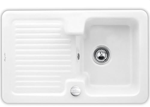 Villeroy & Boch Condor 45 Weiß (alpin) - 6745 02 R1 Keramikspüle Exzenterbetätigung