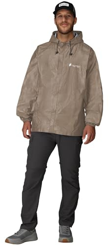 FROGG TOGGS Men's Ultra-lite2 Waterproof Breathable Rain Jacket, Khaki, S-M