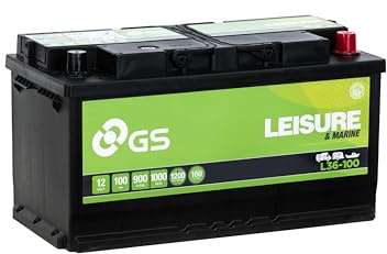 YUASA L36-100 LEISURE Autobatterie/Starterbatterie 100Ah 12V 900A DIN/ISO L5 Kompatibel mit FORD RANGER TKE, HYUNDAI ix35 LM, EL, ELH, KIA SPORTAGE SL, MITSUBISHI ASX GAW