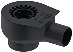 TECE 650001 drainline AblaufNorm (herausnehmbares Siphontauchrohr; 360° drehbar; Nennlänge: 17,5) schwarz