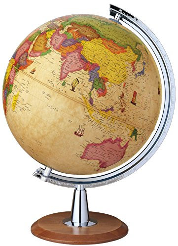 Nova Rico 0340CLANITKLSLR0 Antico Colombo - Mappamondo Luminoso, Diametro sfera 30 cm